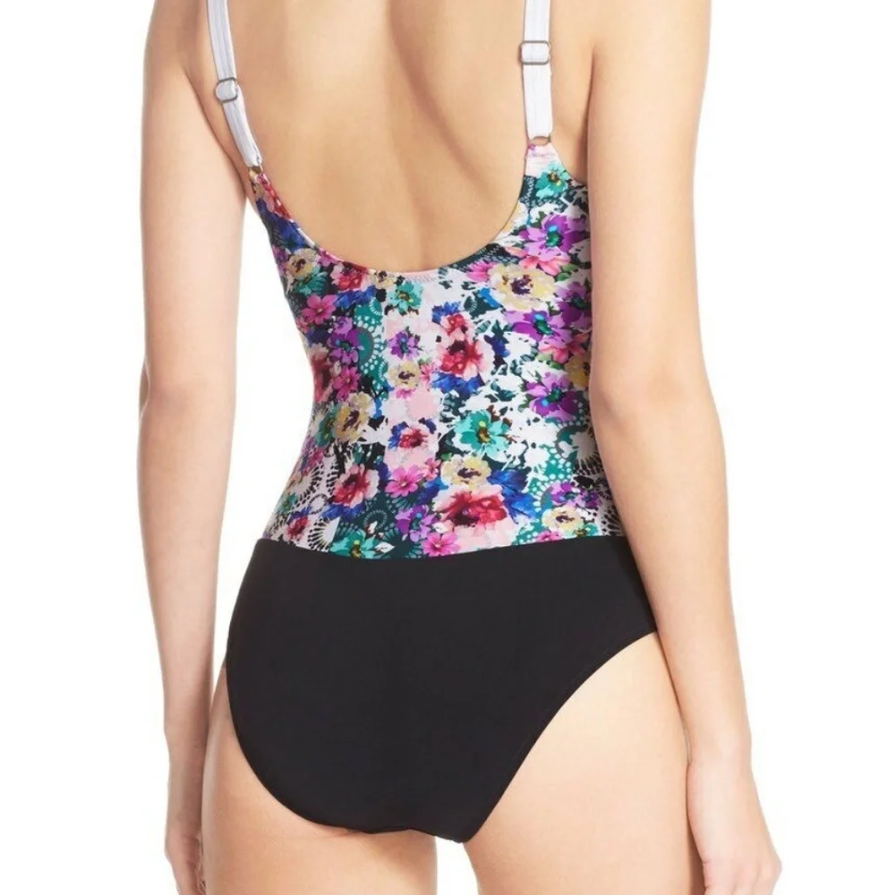NWT PROFILE by‎ Gottex FUJI Floral Twist One Piece